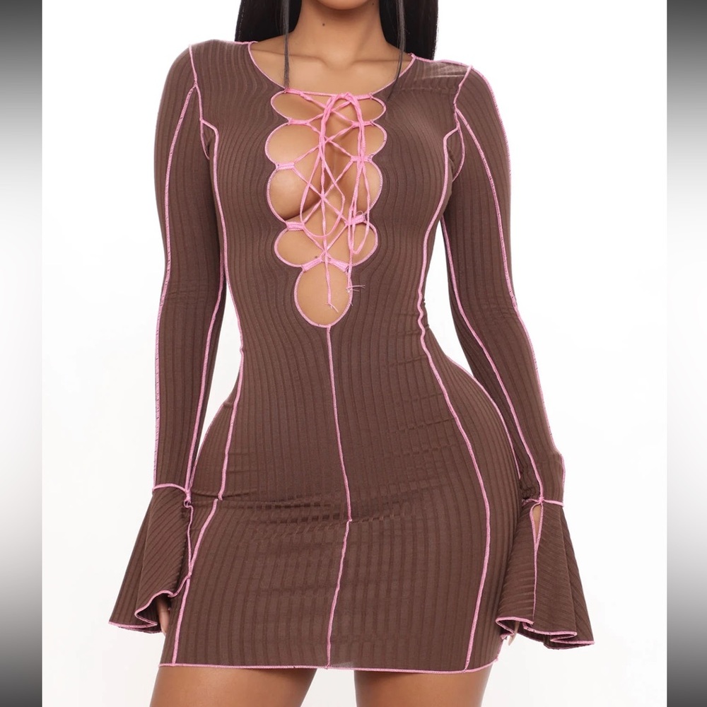 FN Lace Up Dress